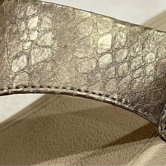 FitFlop Lulu Metallic Snake Flip-Flop Size 10 - Picture 8 of 14